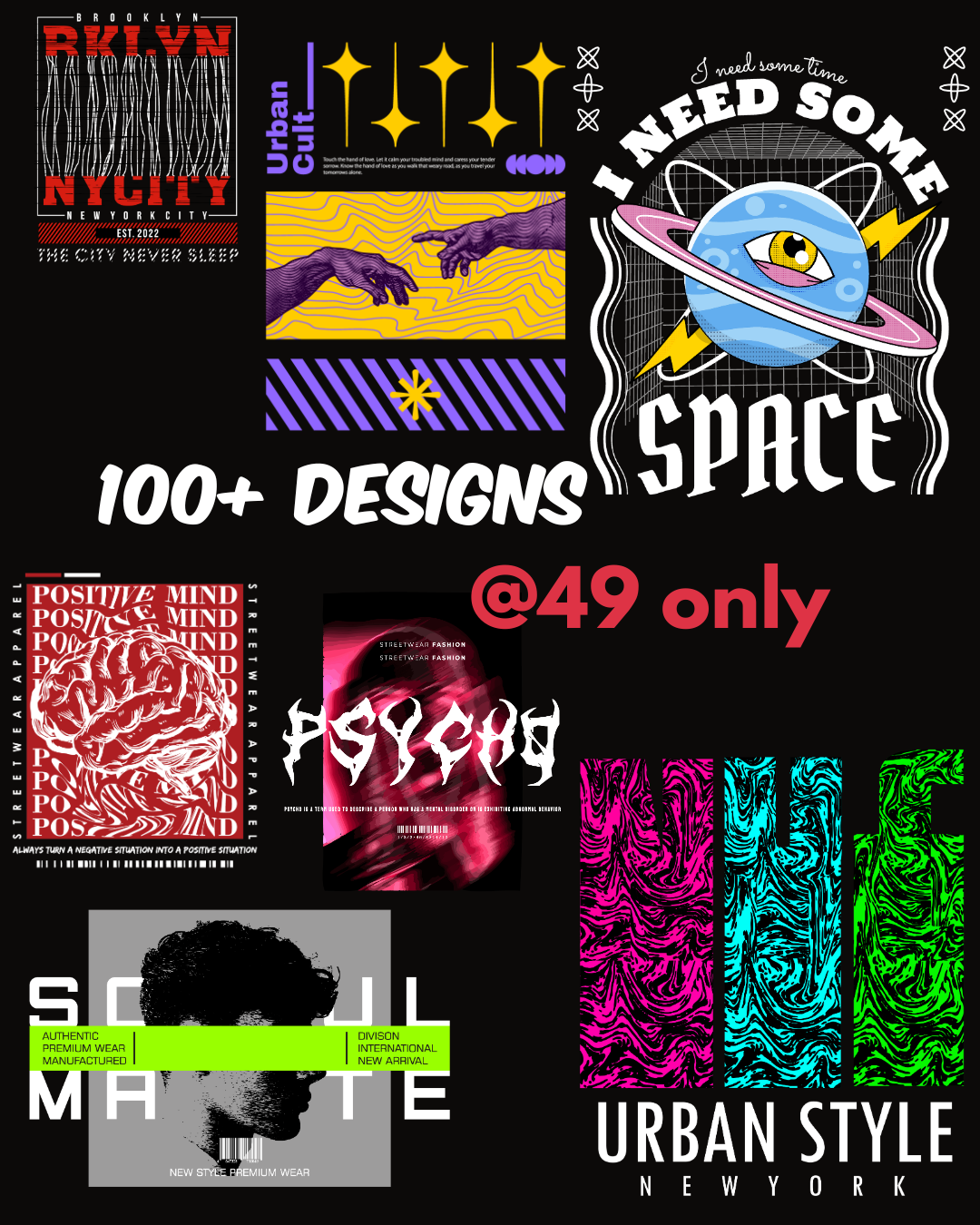 Scriberz Exclusive T-Shirt Designs| 100+ Premium Designs.